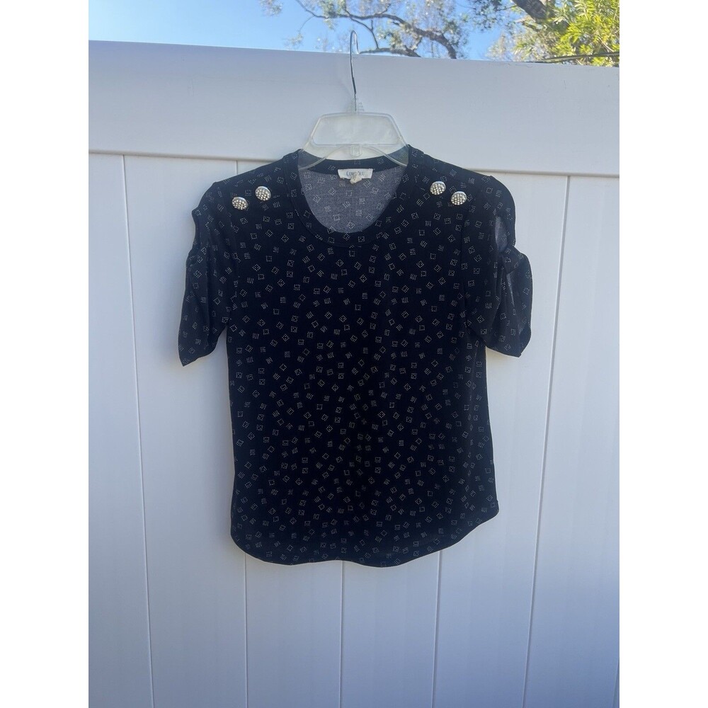 Como Blu Top Womens XS Short Sleeve